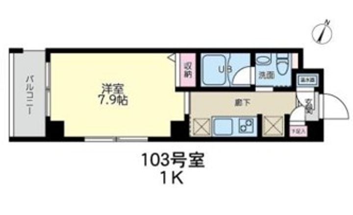 東京都町田市原町田3(マンション)の賃貸物件の間取り