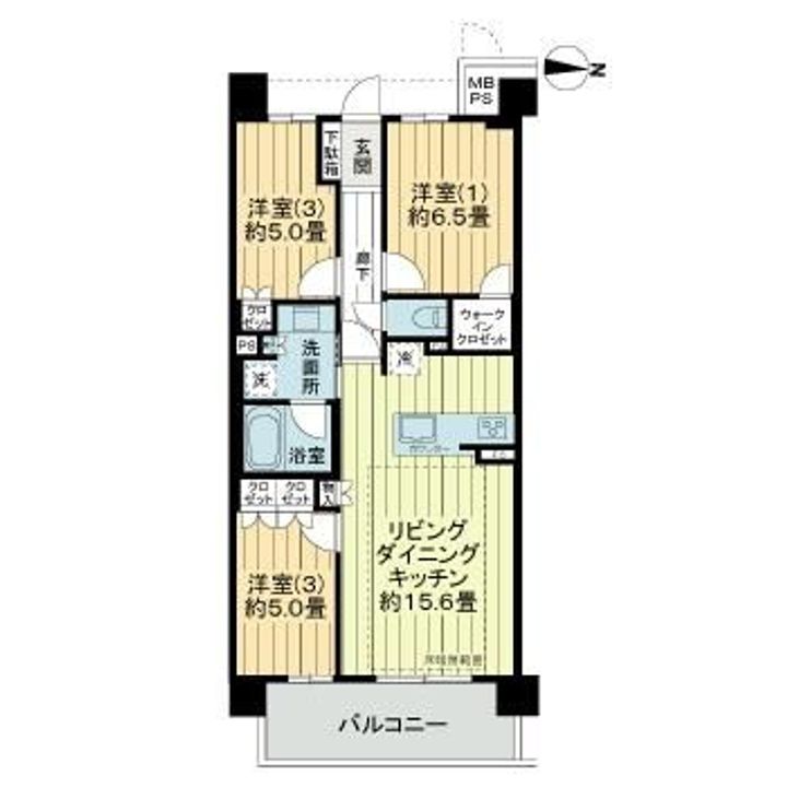 京都府京都市右京区嵯峨天龍寺若宮町(マンション)の賃貸物件の間取り