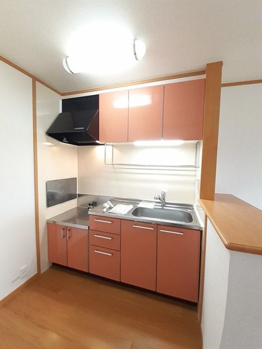 香川県三豊市三野町下高瀬(アパート)の賃貸物件のキッチン