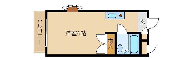 ベルメゾン片岡の間取り