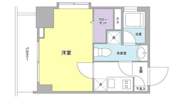 東京都中央区月島2(マンション)の賃貸物件の間取り