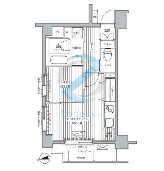 東京都江戸川区東葛西5(マンション)の賃貸物件の間取り
