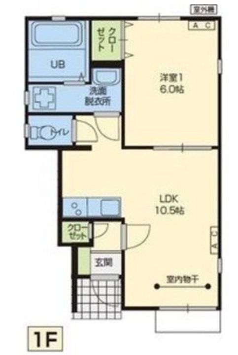 東京都昭島市緑町5(アパート)の賃貸物件の間取り