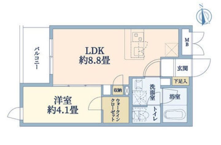 大阪府大阪市都島区都島中通3(マンション)の賃貸物件の間取り