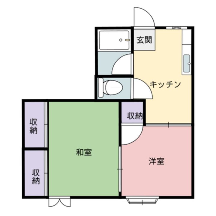 あぱはうす壱番館の間取り