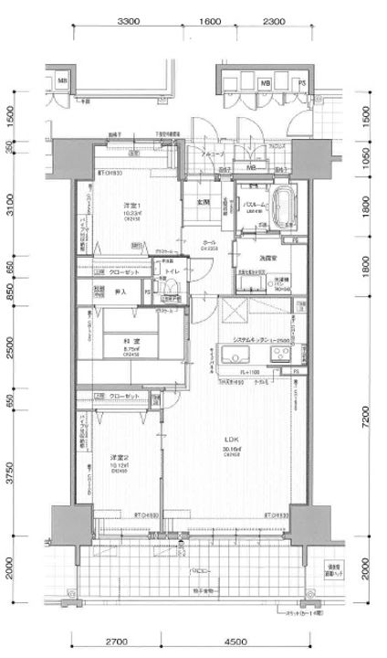 アーデントクレイル山の田本町の間取り