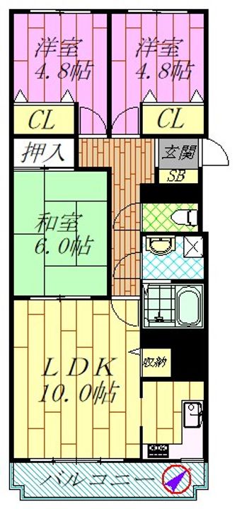サンシティ南行徳IIIの間取り