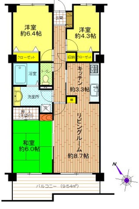 ローヤルシティ久喜の間取り
