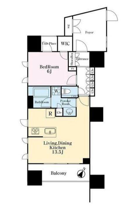 東京都渋谷区富ヶ谷1(マンション)の賃貸物件の間取り