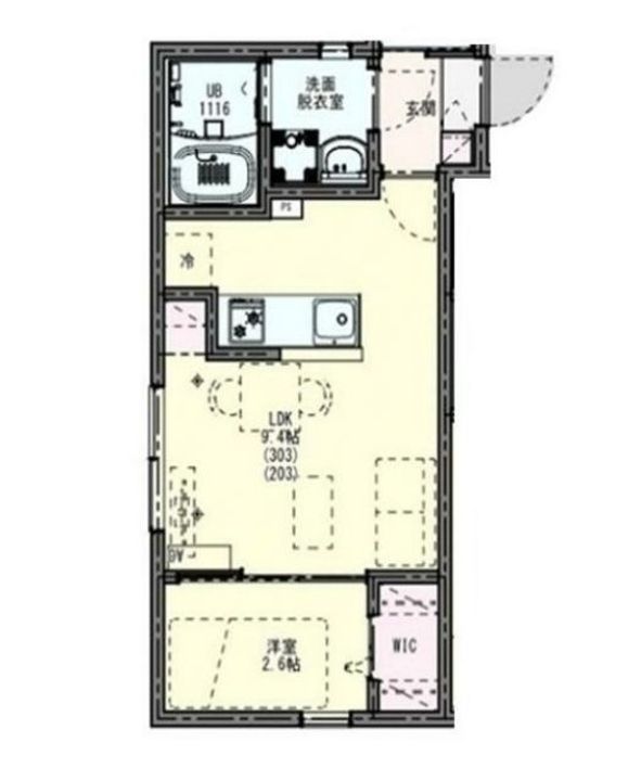 埼玉県桶川市神明2(アパート)の賃貸物件の間取り