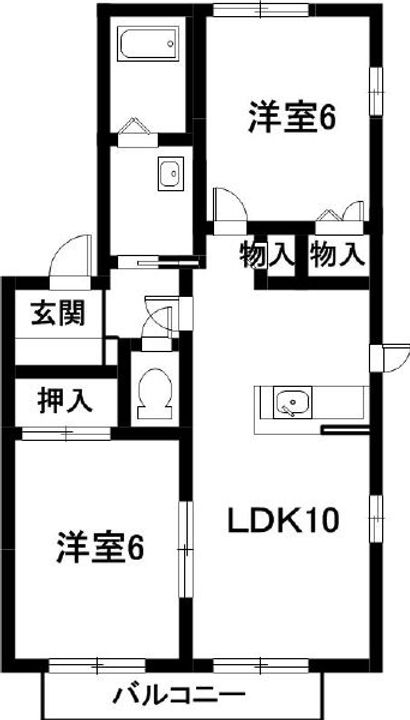 ビューテラス佐野 A棟の間取り