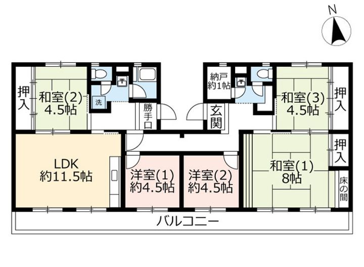 UR保津川の間取り