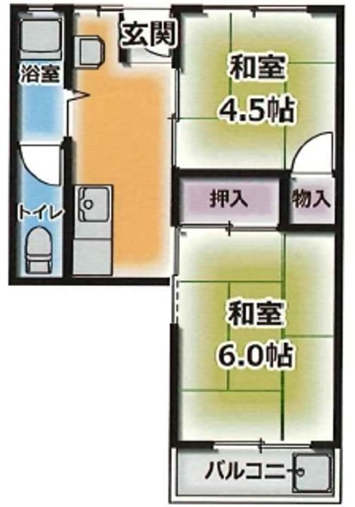 氷室ハイツの間取り