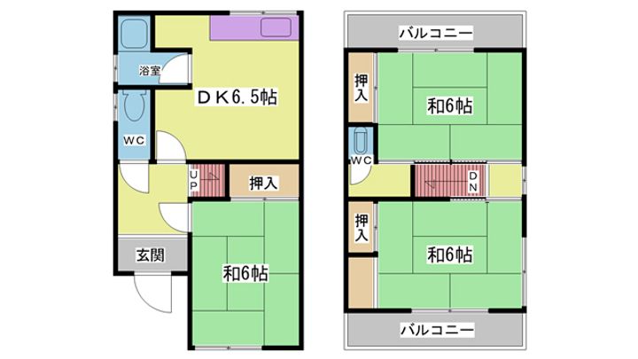 兵庫県神戸市北区鈴蘭台南町6(一戸建)の賃貸物件の間取り