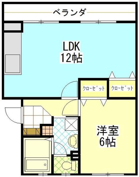 ポプラヶ丘コープ5号棟の間取り