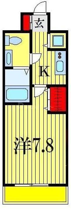千葉県船橋市本町2(マンション)の賃貸物件の間取り