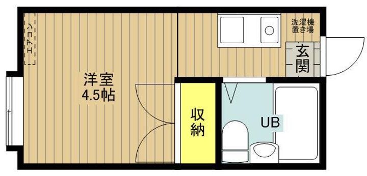 マキバハイツ Bの間取り