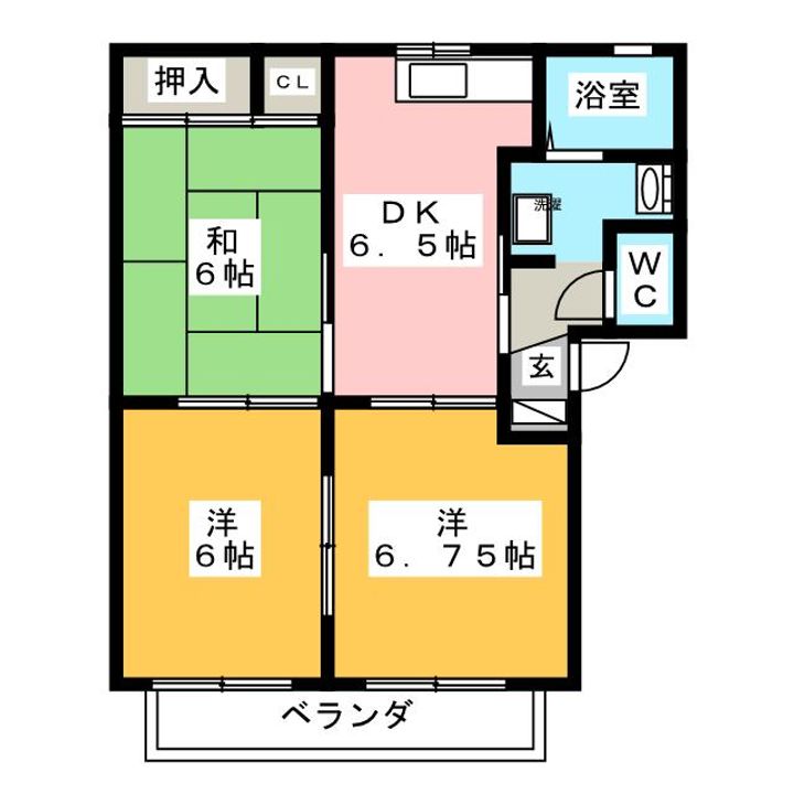 ピーチピットBの間取り