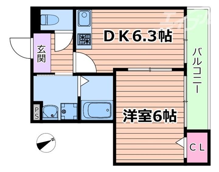 コンフォール姫里IIIの間取り