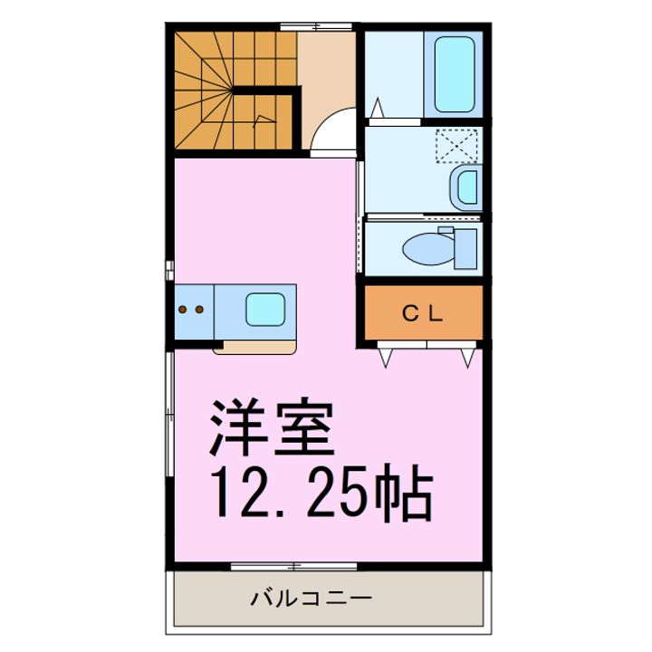 埼玉県羽生市中央1(アパート)の賃貸物件の間取り