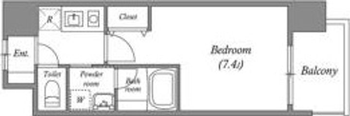 BROAD新うめきたRESIDENCEの間取り