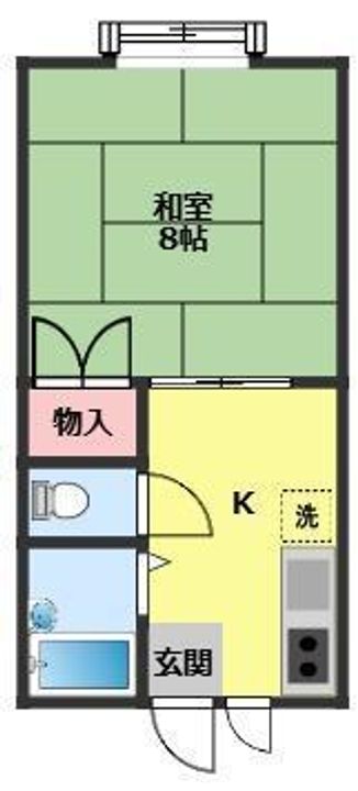 キャステール・コザキBの間取り