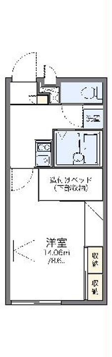 レオパレスフォーチュンMSの間取り