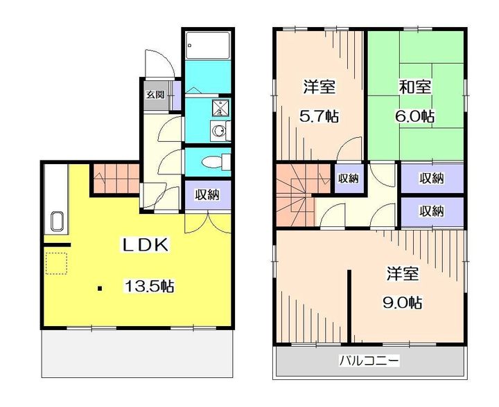 埼玉県所沢市大字上山口(一戸建)の賃貸物件の間取り