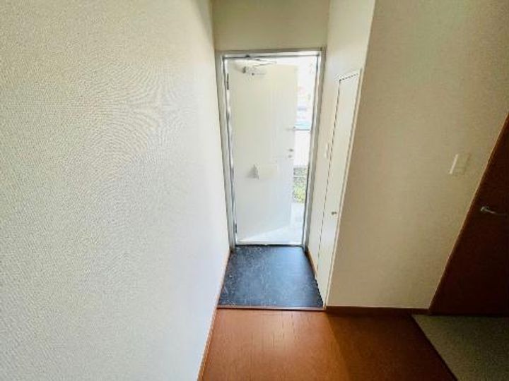 レオパレスプレズィールの玄関