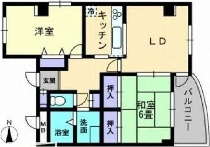 レイクウエストIIの間取り