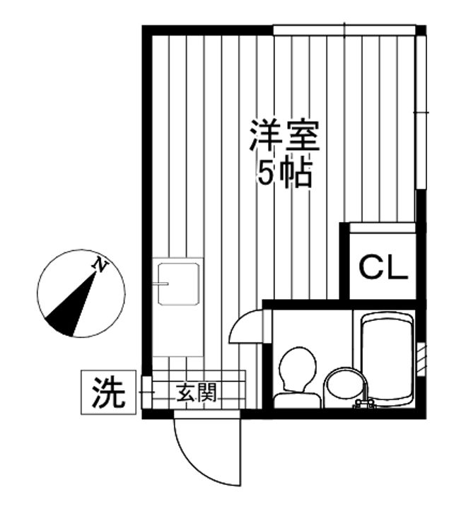 東京都杉並区方南1(アパート)の賃貸物件の間取り