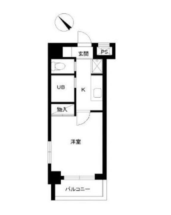 スカイコート日本橋第2の間取り