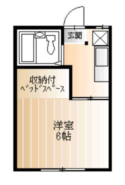 だるまアパ-トの間取り