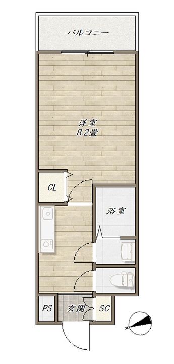 パークフラッツ尼崎の間取り