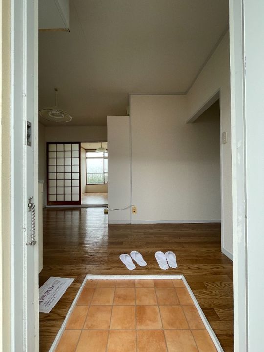 岡山県総社市福井(アパート)の賃貸物件の玄関