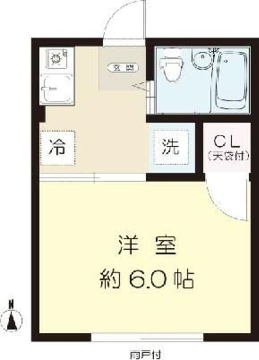 東京都稲城市東長沼(アパート)の賃貸物件の間取り