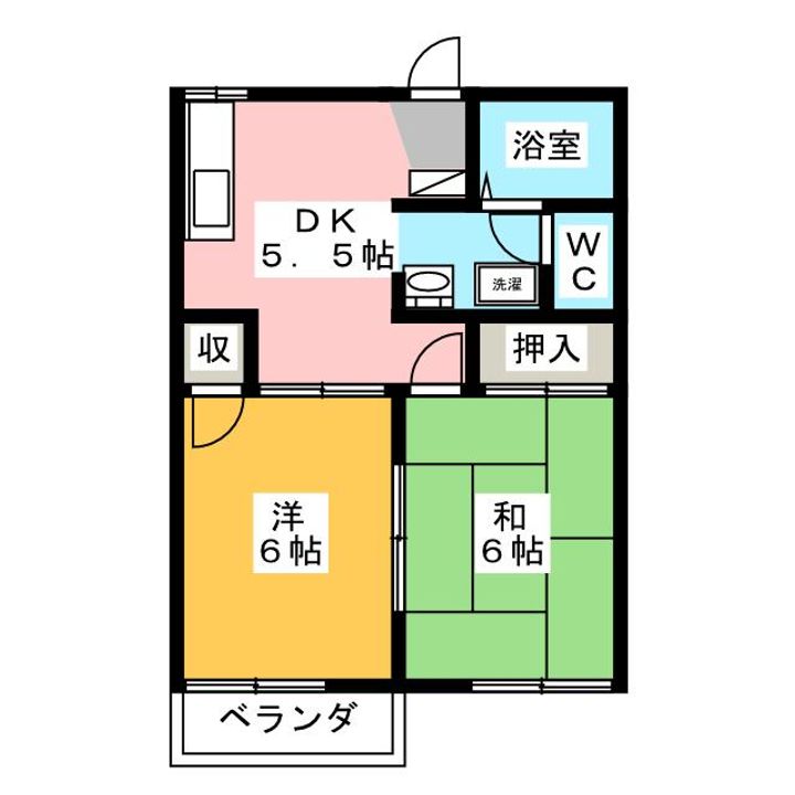 フレグランス池田Bの間取り