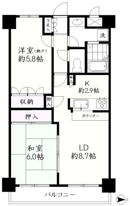 東京都大田区西蒲田6(マンション)の賃貸物件の外観