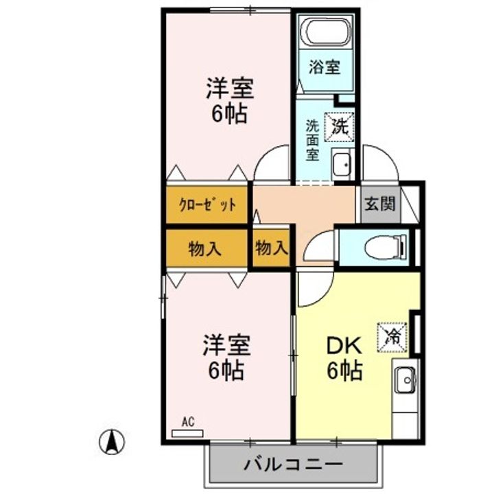 サニーウェル清里Aの間取り