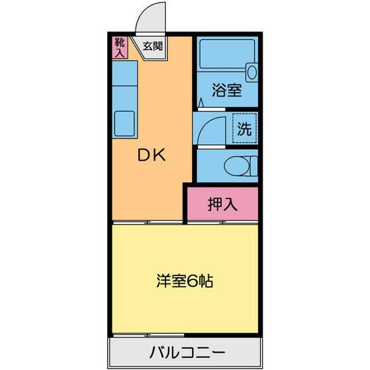 ヴィラ川島Aの間取り