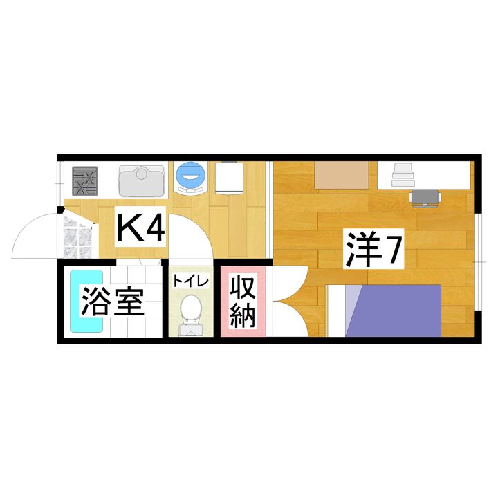 ハイツ ユーカリの間取り