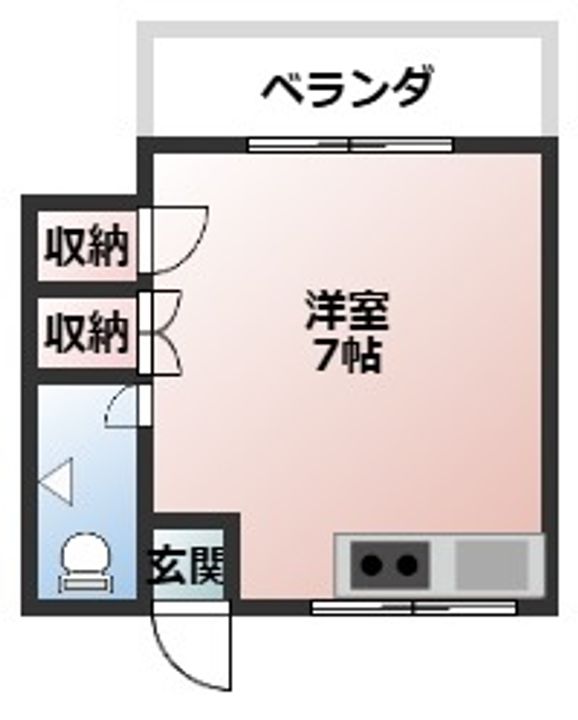 コーポ朝日の間取り