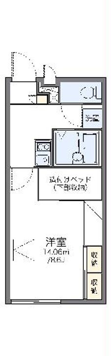 レオパレスフォーチュンMSの間取り