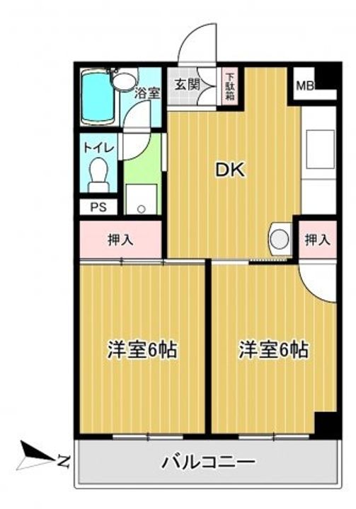 リバーサイド寿館の間取り