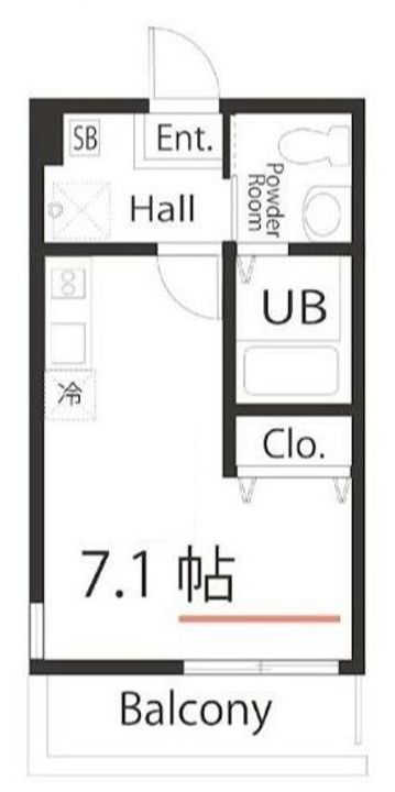 神奈川県横浜市神奈川区子安台2(アパート)の賃貸物件の間取り