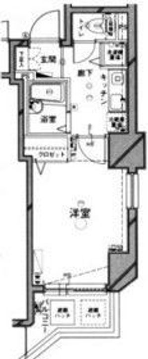 東京都中野区中央5(マンション)の賃貸物件の間取り