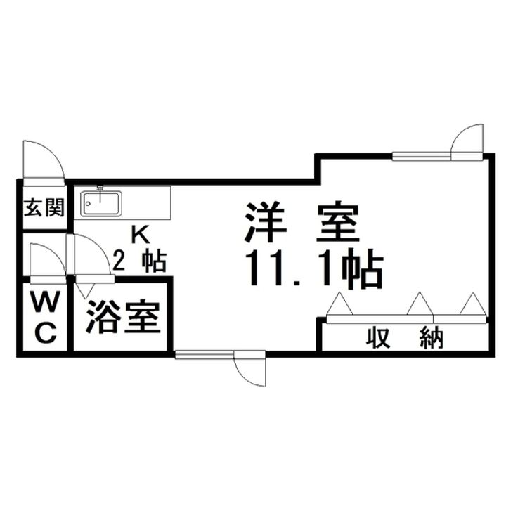ノースキャピタルA棟の間取り