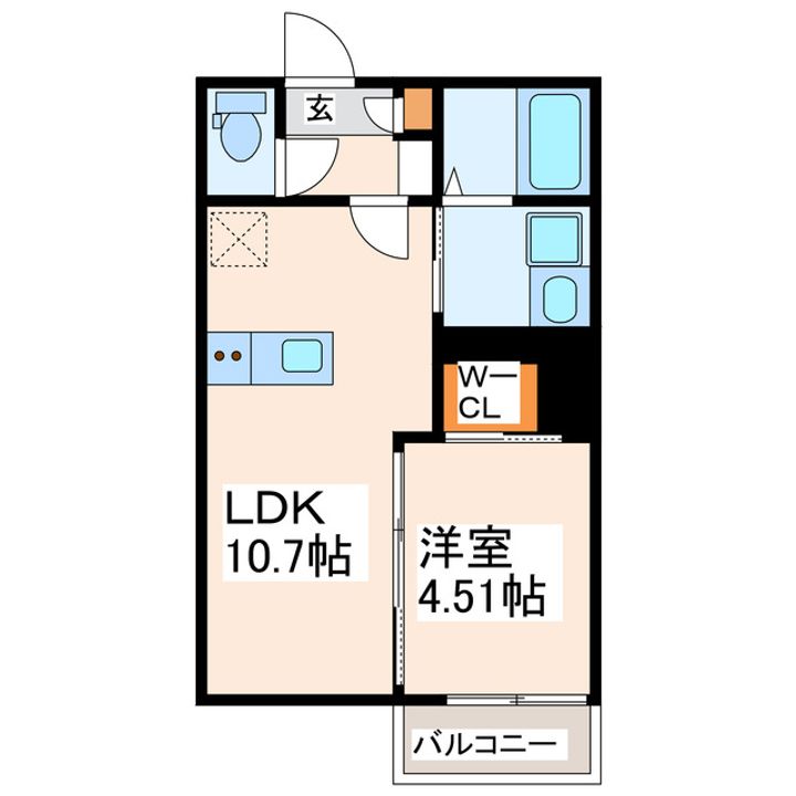 Lemiek土河原町の間取り