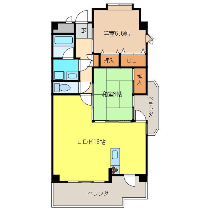 BELLE VILLE IVの間取り