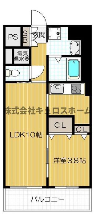 大阪府大阪市生野区中川6(マンション)の賃貸物件の間取り